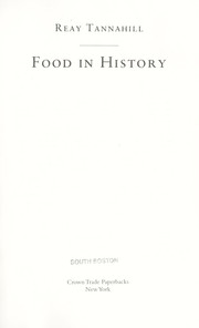 Cover of: Food in history