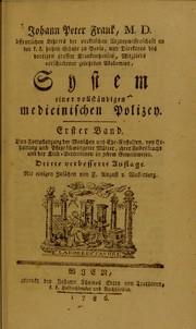 Cover of: System einer vollst©Þndigen medicinischen Polizey