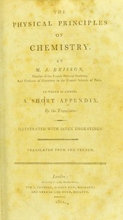 The physical principles of chemistry by Mathurin-Jacques Brisson