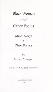 Cover of: Black woman and other poems =: Mujer negra y otros poemas