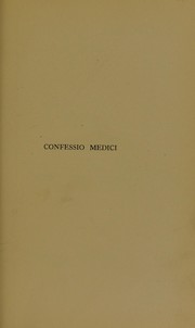 Cover of: Confessio medici by Stephen Paget