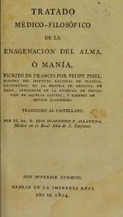 Cover of: Tratado m©♭dico-filos©đfico de la enagenaci©đn del alma, ©đ man©Ưa by Philippe Pinel