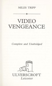 Cover of: Video Vengeance by Miles Tripp