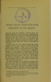Cover of: Vicious circles associated with disorders of the heart