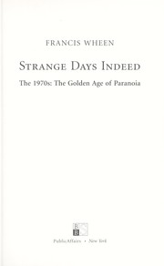 Cover of: Strange days indeed by Francis Wheen