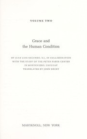 Cover of: Grace and the human condition