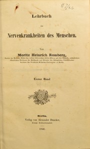Cover of: Lehrbuch der Nervenkrankheiten des Menschen