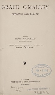 Cover of: Grace O'Malley, princess and pirate by Machray, Robert
