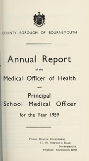 Cover of: [Report 1959]