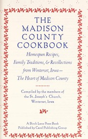 Front cover of The Madison County cookbook by Unknown