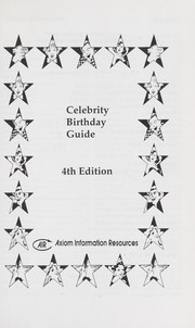 Cover of: Celebrity birthday guide.