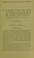 Cover of: An examination of the chief causes of disease at sea in the era of the Tudors and Stewarts, and of the measures taken against it