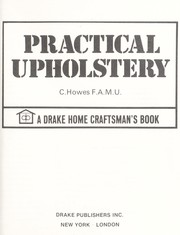 Cover of: Practical upholstery