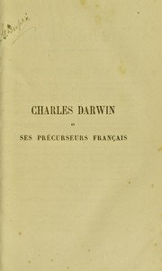Cover of: Charles Darwin et ses pr©♭curseurs fran©ʹais by Armand de Quatrefages de Bréau