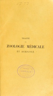 Cover of: Trait©♭ de zoologie m©♭dicale et agricole