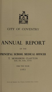 Cover of: [Report 1953]