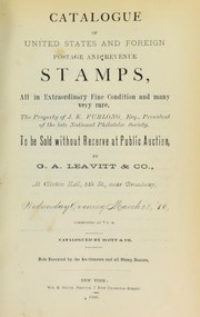Cover of: Catalogue of United States and foreign postage and revenue stamps ... the property of J.K. Furlong ...