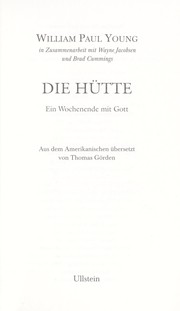 Cover of: Die Hu tte: ein Wochenende mit Gott