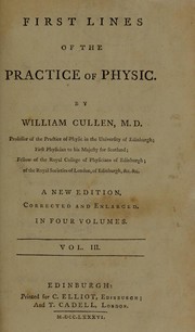 Cover of: First lines of the practice of physic