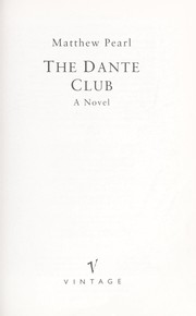 Cover of: The Dante Club: a novel