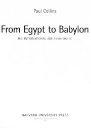 Cover of: From Egypt to Babylon by Paul Collins