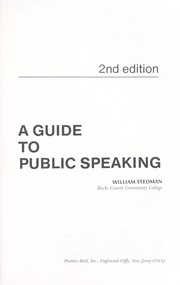 Cover of: A guide to public speaking