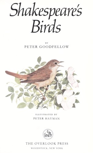 Shakespeare's birds by Peter Goodfellow