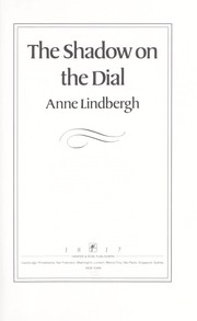 Cover of: The shadow on the dial