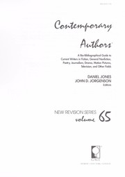 Cover of: Contemporary Authors New Revision, Vol. 65