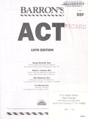 Cover of: Barron's ACT by George Ehrenhaft