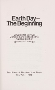 Cover of: Earth Day: The Beginning