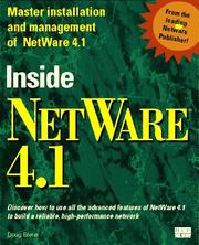 Cover of: Inside NetWare 4.1