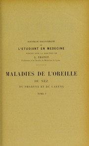 Cover of: Precis des maladies de l'oreille, du nez, du pharynx et du larynx