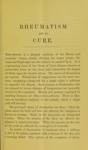 Cover of: Rheumatism and its cure: non-professionally considered