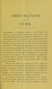 Cover of: Rheumatism and its cure by Royal College of Surgeons of England, Royal College of Surgeons of England