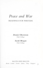 Cover of: Peace and war: readings for writers