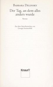 Cover of: Der Tag, an dem alles anders wurde: Roman
