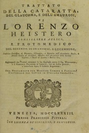 Trattato della cataratta, del glaucoma, e dell'amaurosi by Lorenz Heister