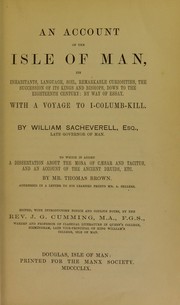 An account of the Isle of Man by William Sacheverell