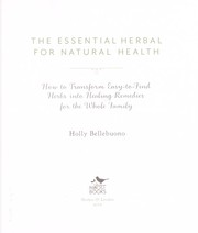 Cover of: An essential herbal for radiant health: how to transform easy-to-find herbs into healing remedies for the whole family