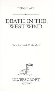 Cover of: Death in the West Wind