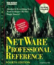 Cover of: Netware Professional Reference/Book and Cd (Professional) by Karanjit Siyan