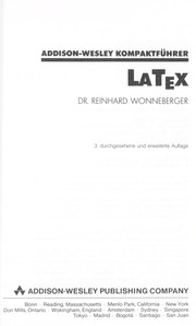 LATEX by Reinhard Wonneberger