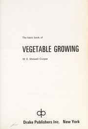 Cover of: The basic book of vegetable growing