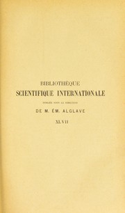 Cover of: La philosophie zoologique avant Darwin