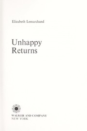 Cover of: Unhappy returns