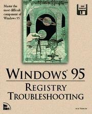 Cover of: Windows 95 registry troubleshooting