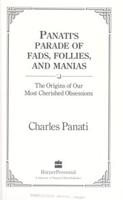 Cover of: Pana ti's parade of fads, follies, and manias by Charles Panati