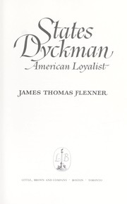 Cover of: States Dyckman, American loyalist