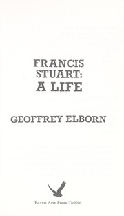 Cover of: Francis Stuart : a life by 